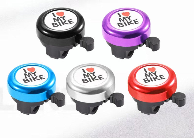compact stainless steel handlebar bell with quick-release thumb lever Bowlift