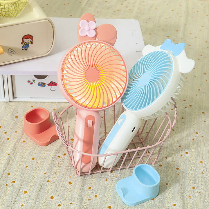 Women Portable USB Hand Fan with Cute Design Bowlift