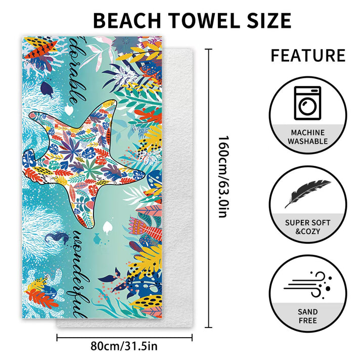 Women's beach towel with creative golf theme Bowlift