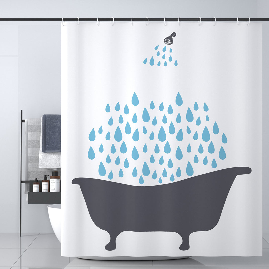 Artistic Shower Curtain Bowlift