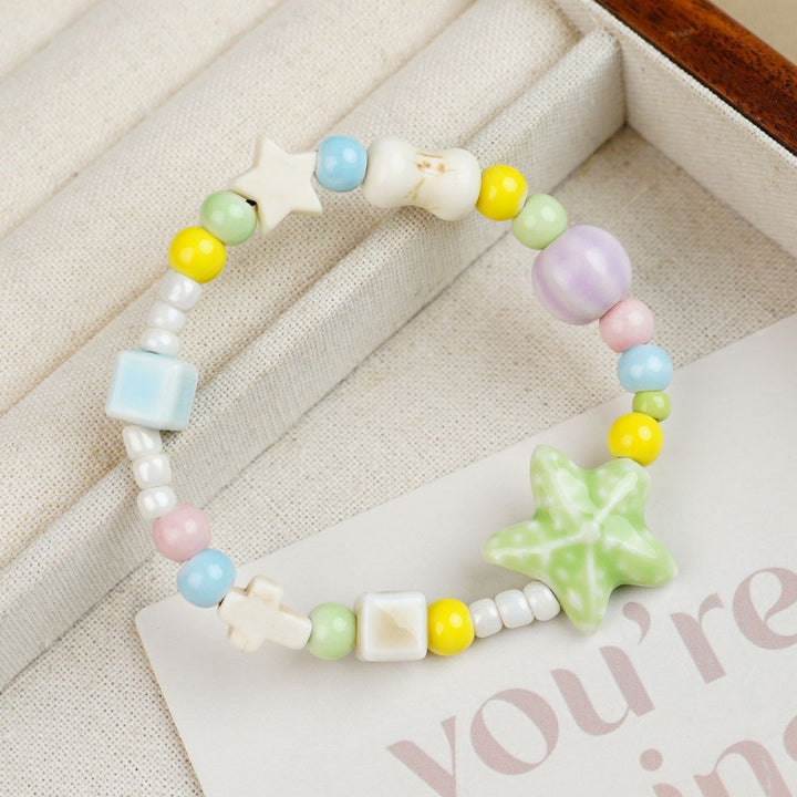 Heart-Shaped Beaded Bracelet Bowlift