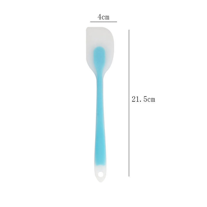 Heat-Resistant Long-Handle Silicone Spatula Scraper with Flexible Rounded Head Bowlift