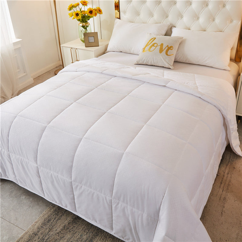 Ladies Allergy-Friendly Quilted Blanket with Breathable Microfiber Cover Bowlift