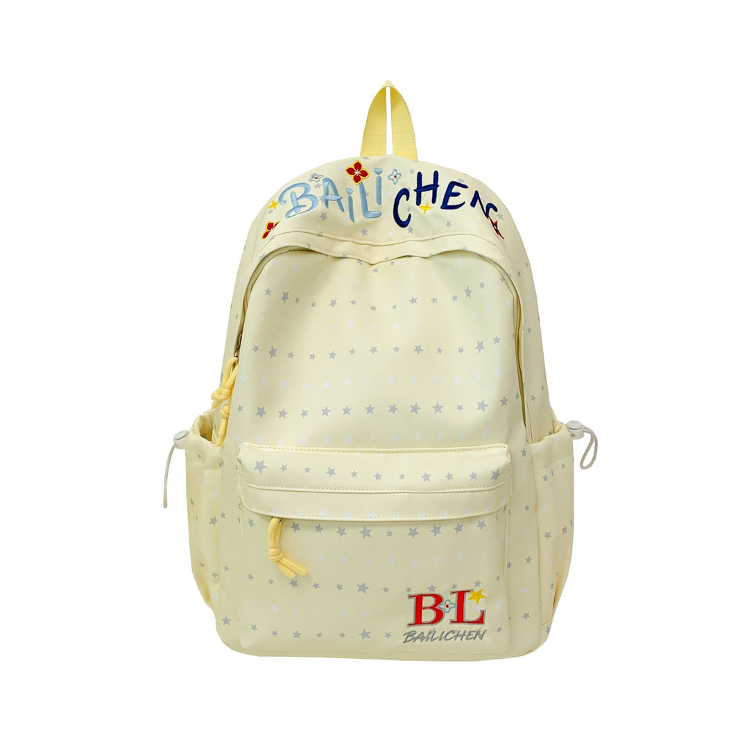 Stylish Star-Embellished Backpack