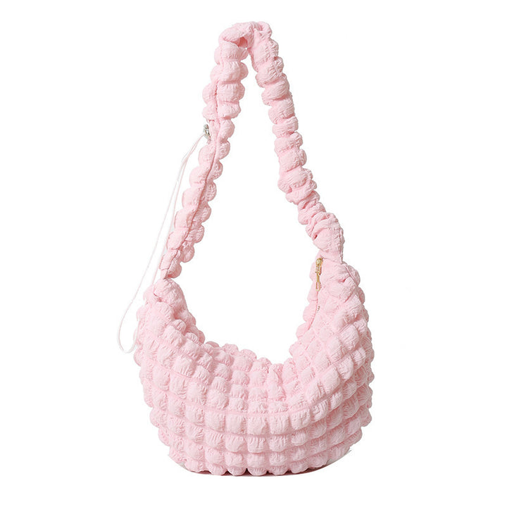 WoTextured Fabric Hobo Bag Bowlift