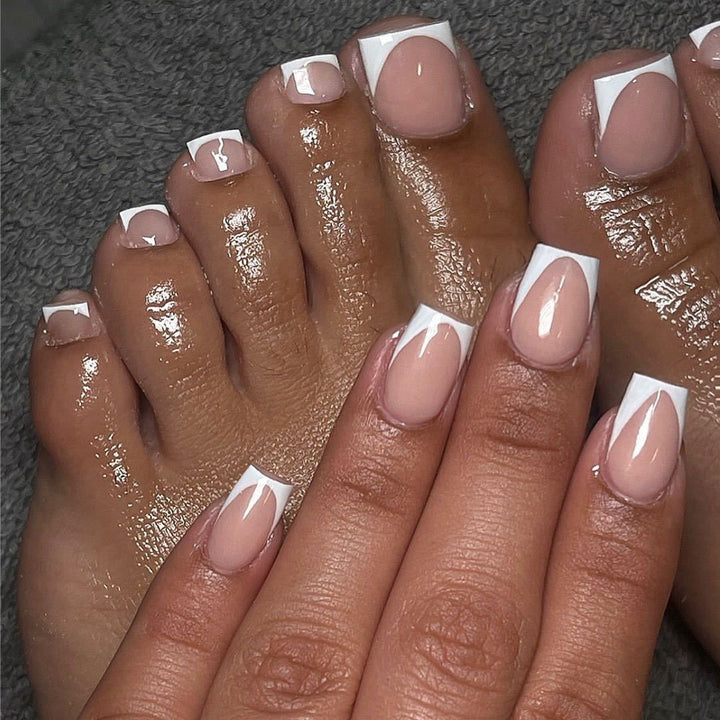 Elegant French Tip Mani-Pedi Set Bowlift