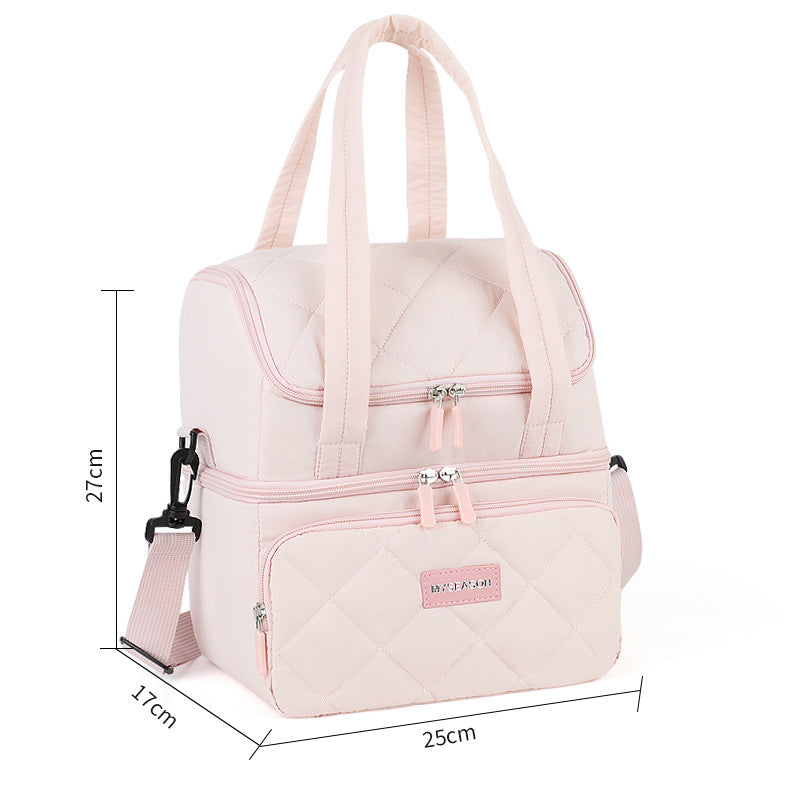 Quilted Insulated Lunch Carrier Bowlift