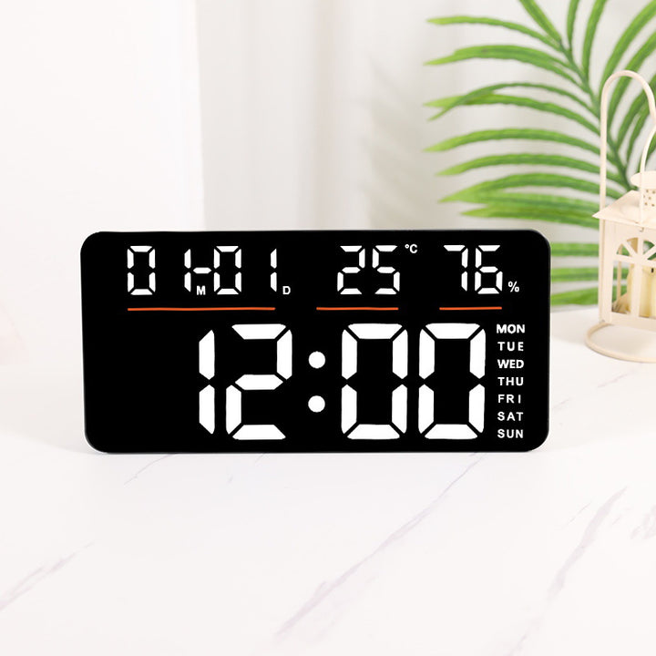 Digital Multifunction Alarm Clock with Temperature and Weather Display Bowlift