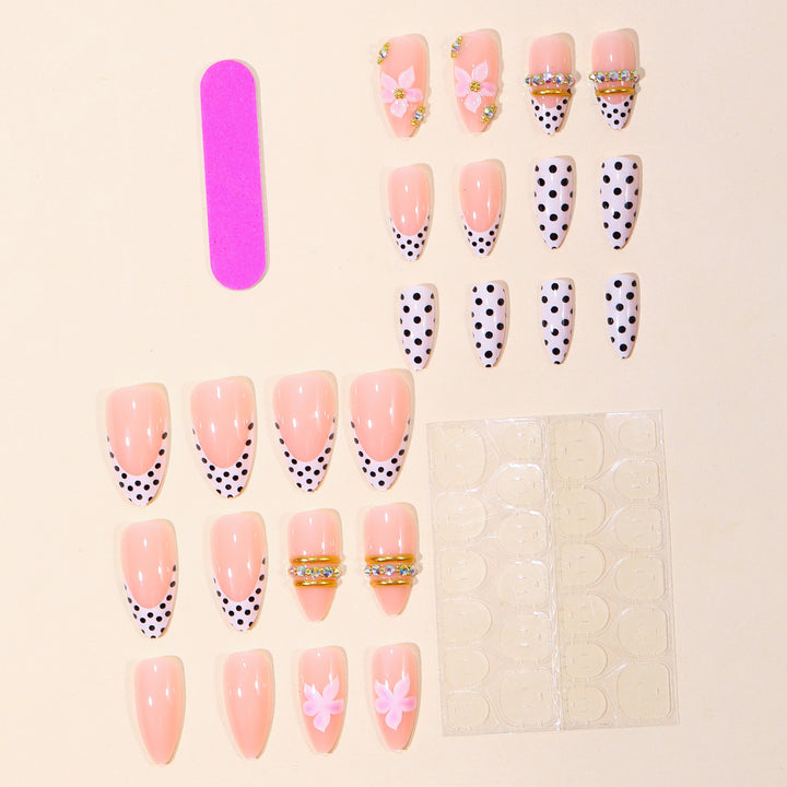 Decorative 3D Floral Nail Art Bowlift