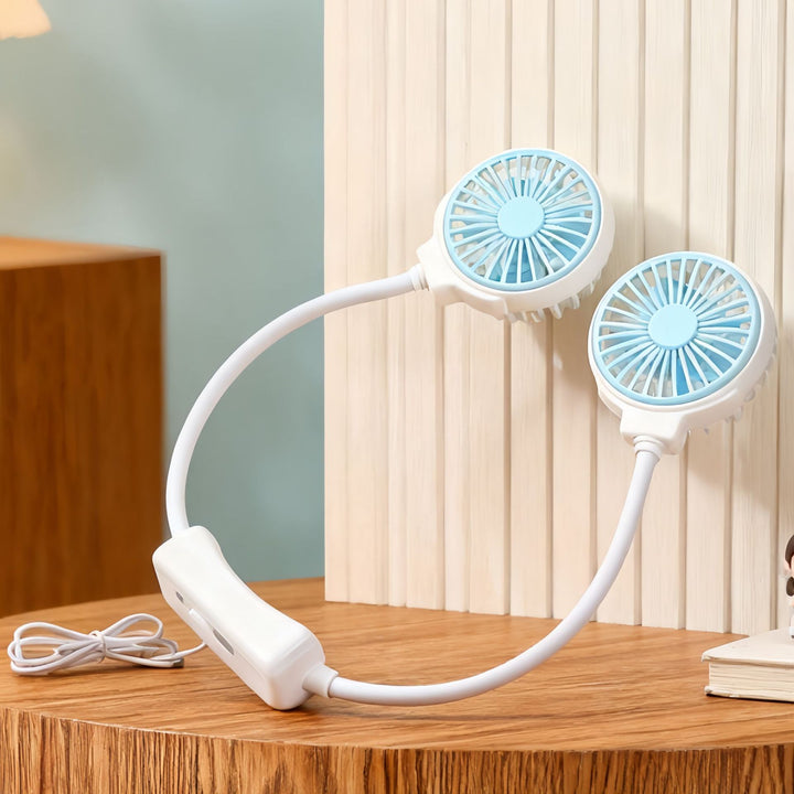 Women Portable Neck Fan with Flexible Design Bowlift