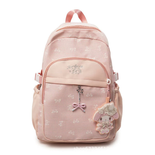 Charming Embroidered Backpack Bowlift