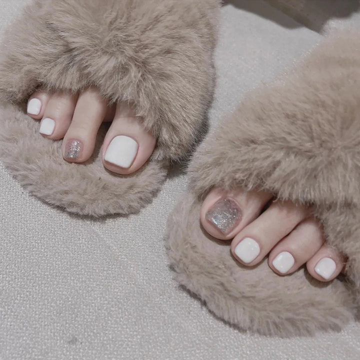 Luxury Press-On Toenail Art Set Bowlift