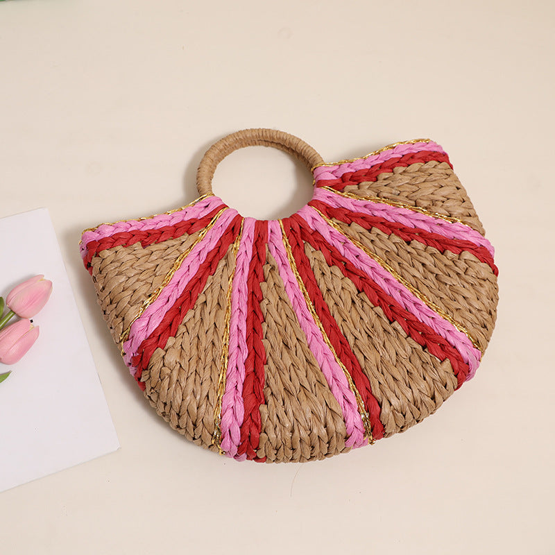Trendy Tote Bag In Modern Wave Pattern Bowlift