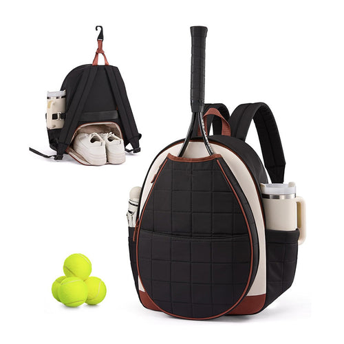 Multifunctional Tennis Backpack with Integrated Shoe and Bottle Compartment Bowlift