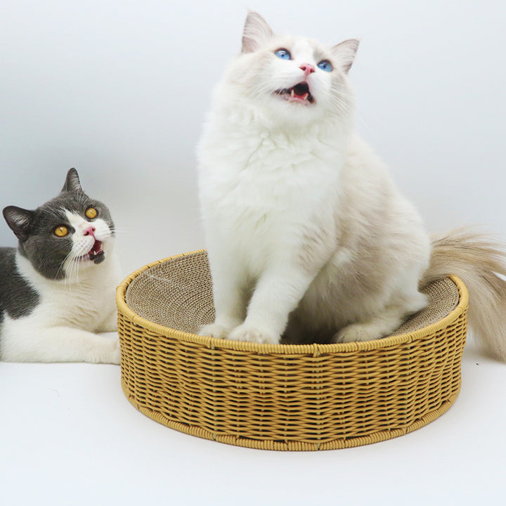 Round scratching board for cats Bowlift