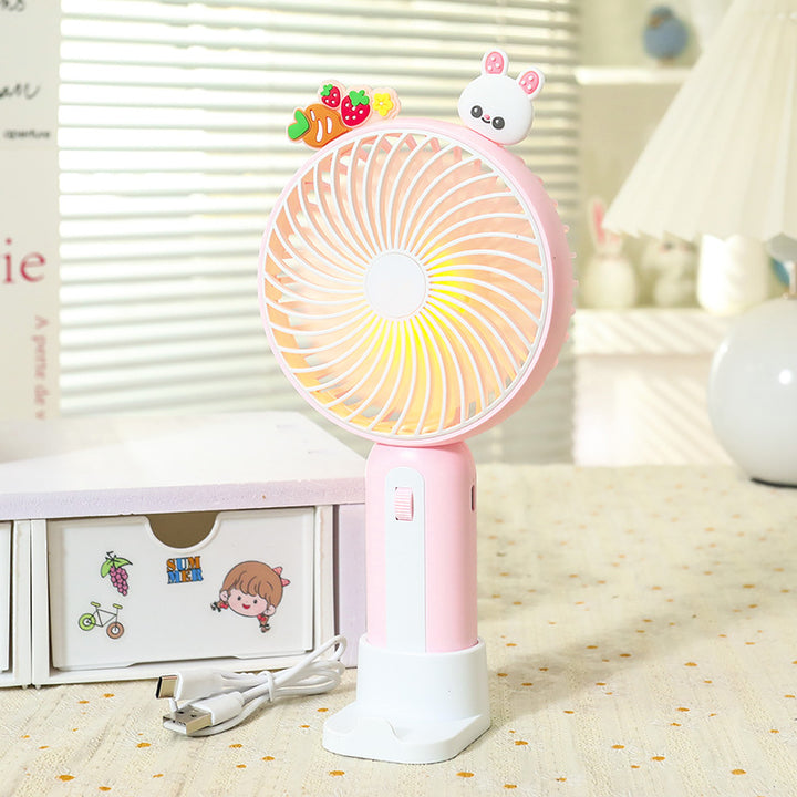 Women's Portable Hand Fan with Playful Animal Design Bowlift