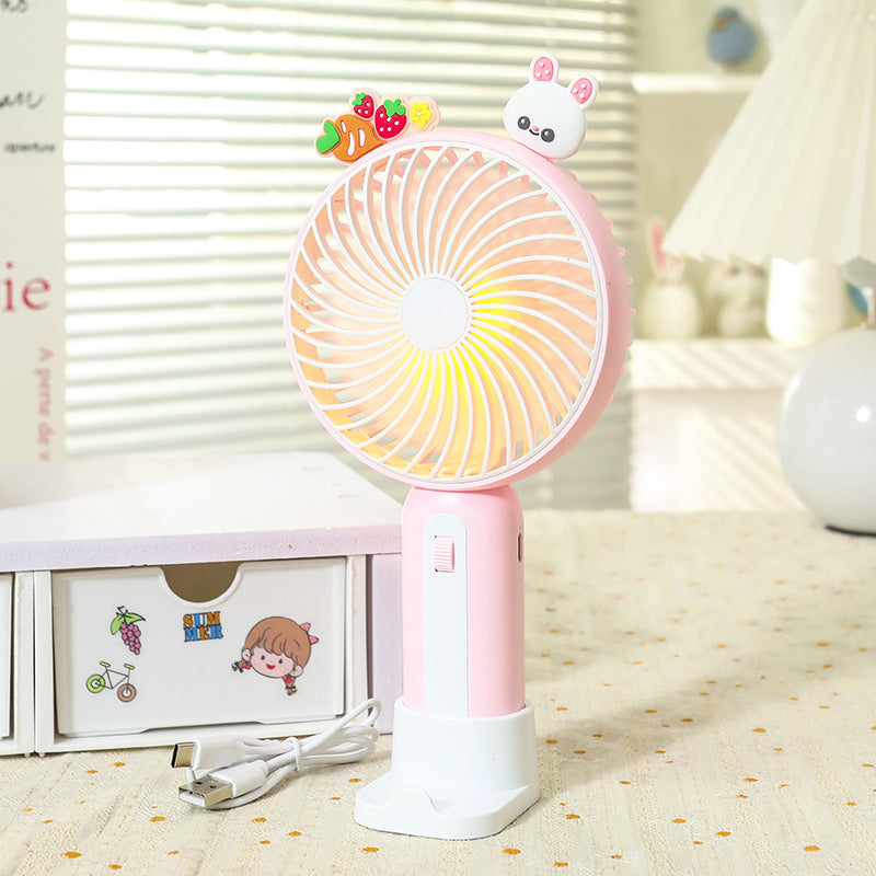 Women Portable Handheld Fan with Playful Animal Design Bowlift