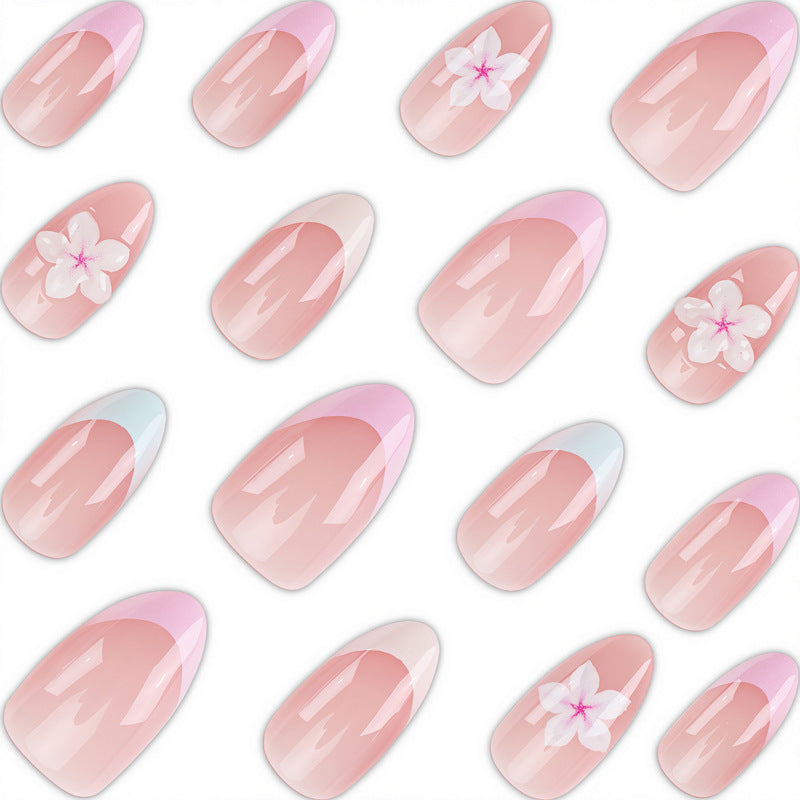 Floral Art Press-On Nails Bowlift