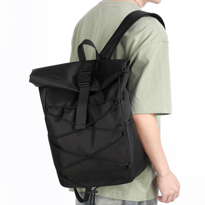 Weather-Resistant Roll-Top Backpack Bowlift