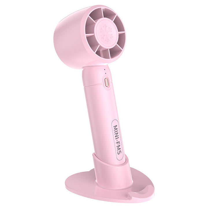 Ladies Portable Mini Hand Fan with Stand Bowlift