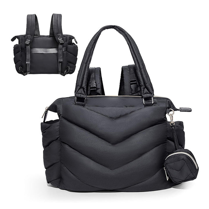Multifunctional quilted shoulder bag with removable inner compartment Bowlift
