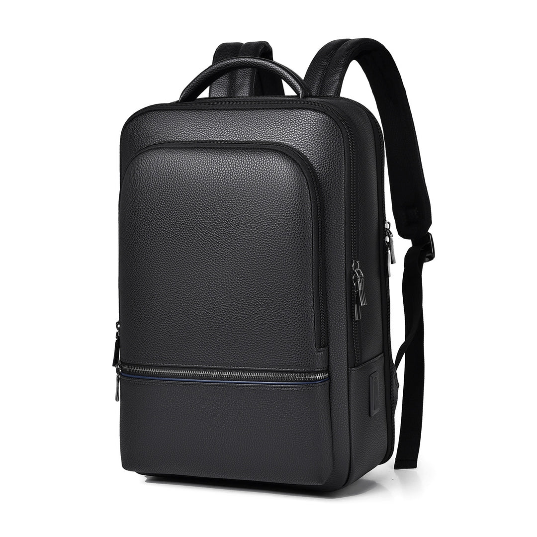 Sleek Leather Laptop Backpack Bowlift