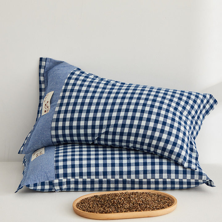 Women's cushion covers with check pattern Bowlift