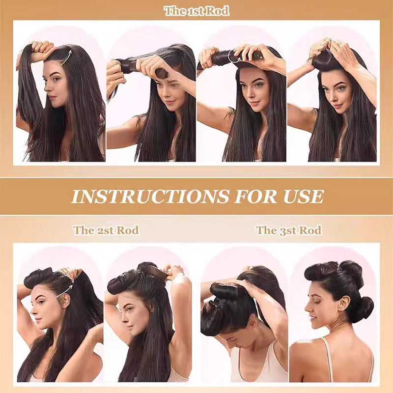 Satin Sleep Cap and Hair Rollers