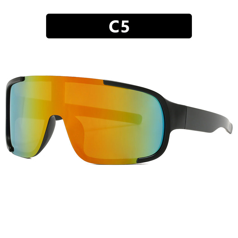 Women's sporty UV protection sunglasses with wide, aerodynamic shape Bowlift