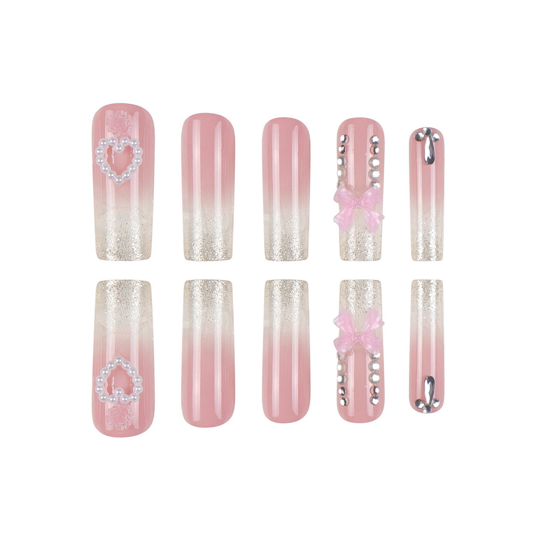 Decorative Long Acrylic Nail Extensions Bowlift