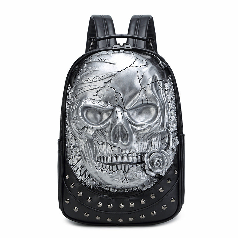 Stylish backpack with skull design Bowlift