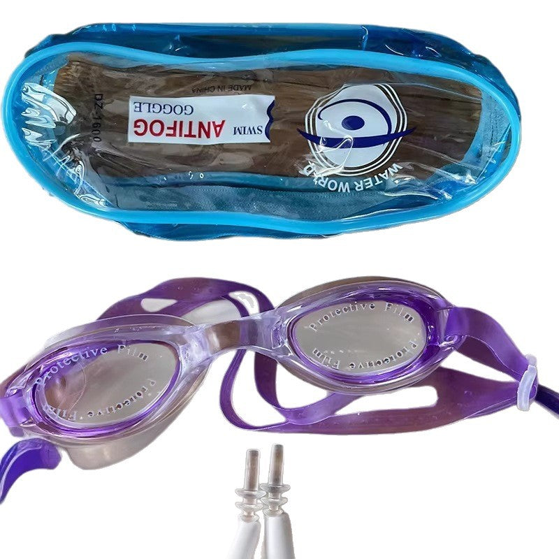 Anti-Fog Swimming Goggles with Protective Lens Bowlift