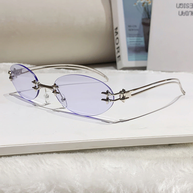 Women's elegant metal glasses with filigree design Bowlift
