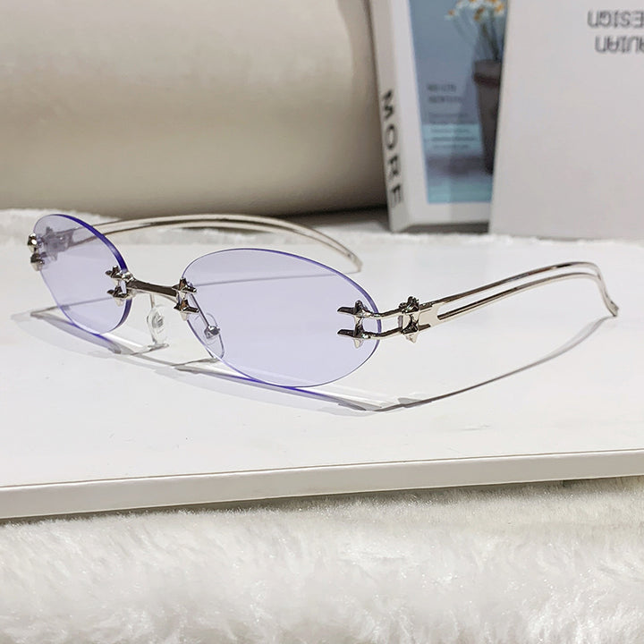 Women's elegant metal glasses with filigree design Bowlift