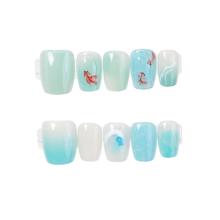 Ocean-Inspired Nail Art Set Bowlift