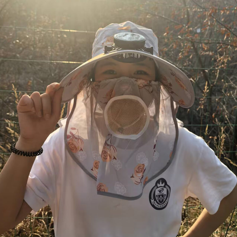 UV protection sun hat with removable insect net and breathable air vent Bowlift