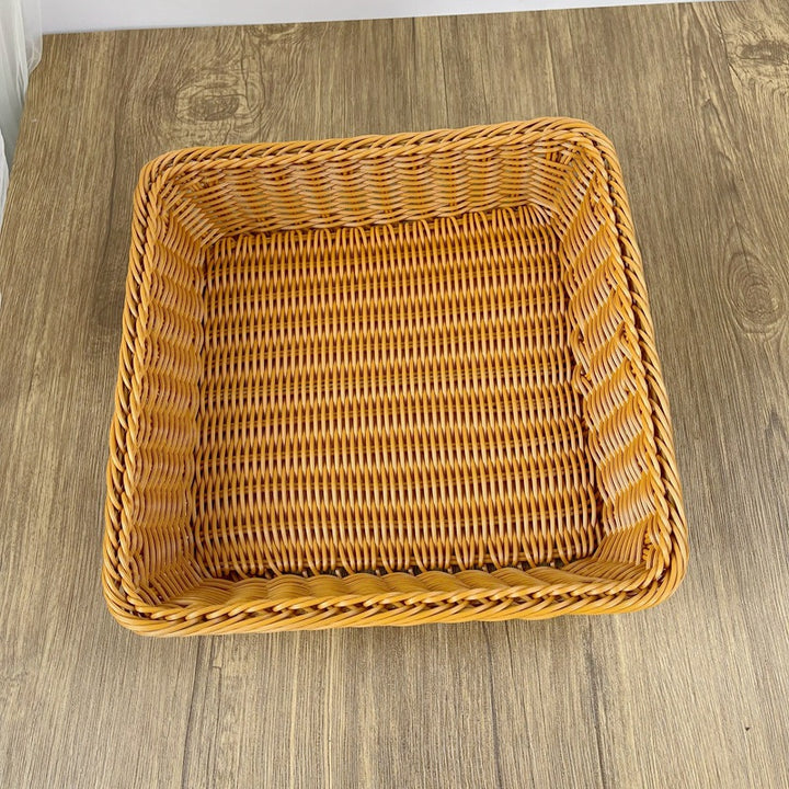 Women rectangular woven storage basket Bowlift