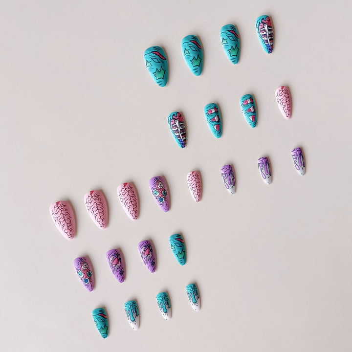 Creative nail art set with colorful 3D designs Bowlift