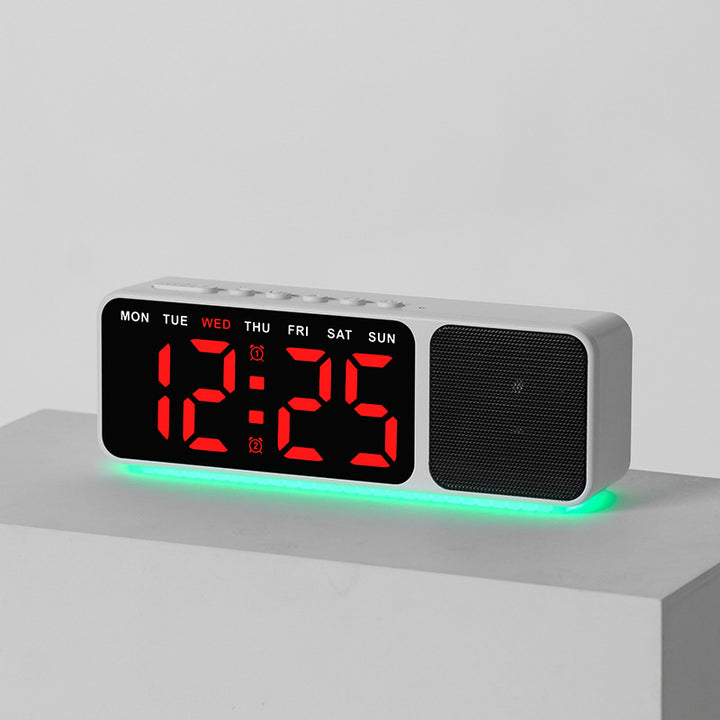 Digital LED alarm clock with multicolor lighting Bowlift