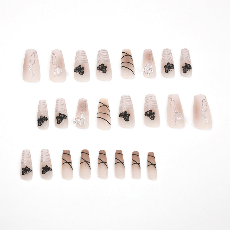 Artful Nail Extensions with Modern Graphics Bowlift