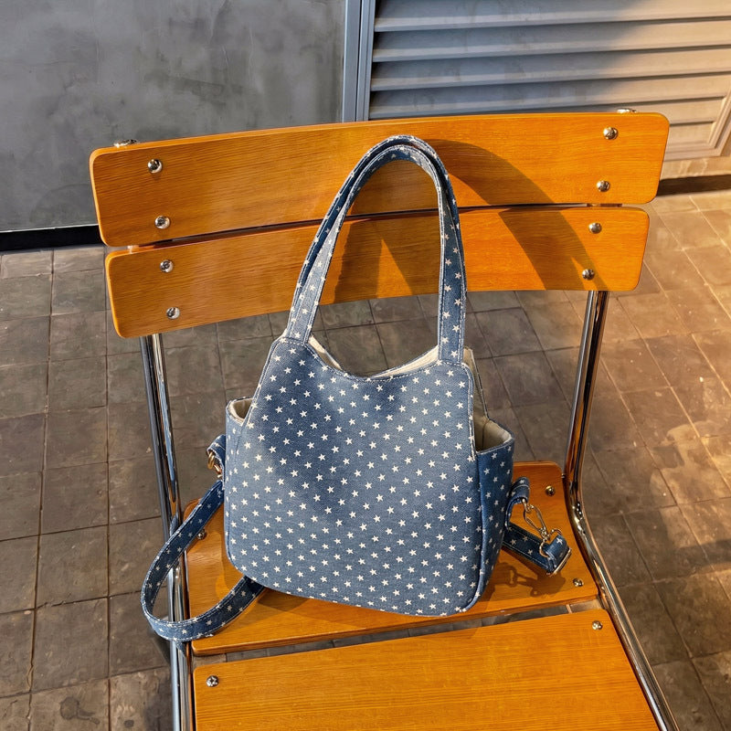 WoVersatile Star-Patterned Mini Shoulder Bag Bowlift