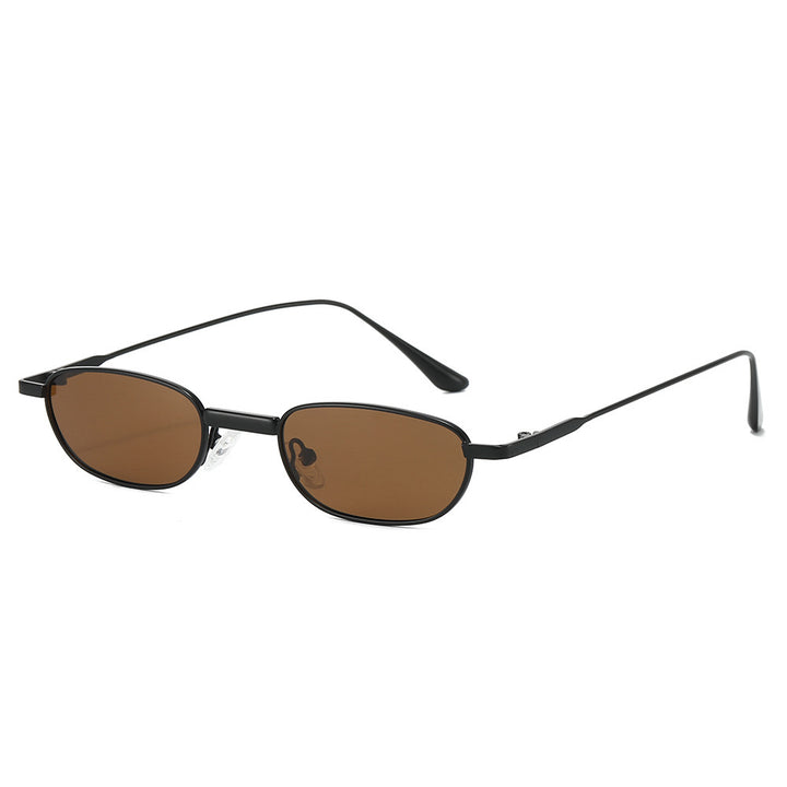 Sleek Minimalist Oval Sunglasses Bowlift