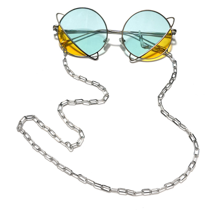 Metallic Chain Eyewear Holder Bowlift