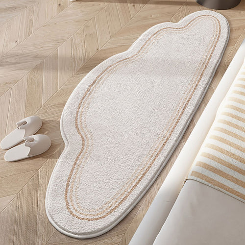 Abstract Cloud-Shaped Soft Bath Mat