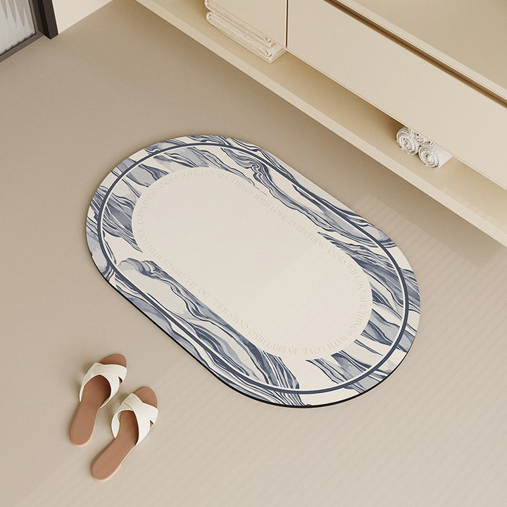 Non-Slip Abstract Design Bath Mat Bowlift