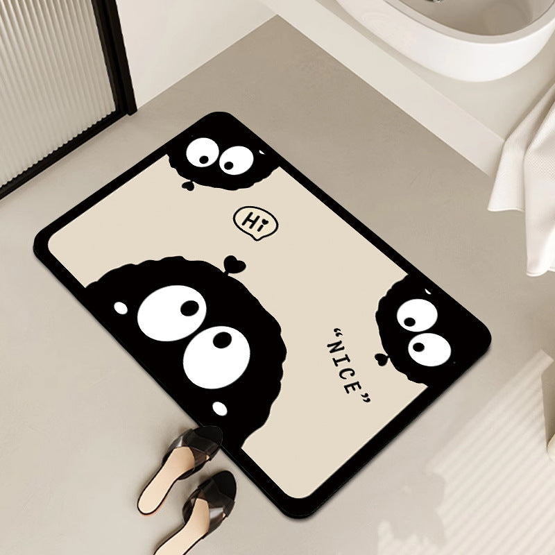 Playful Cow-Themed Bathroom Mat Bowlift