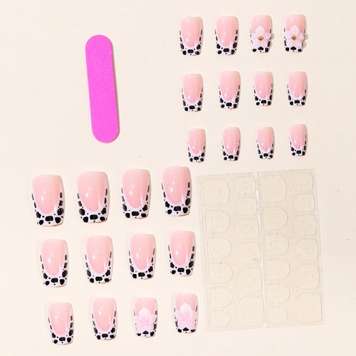 Decorative Floral Accent Nail Art Extensions Bowlift