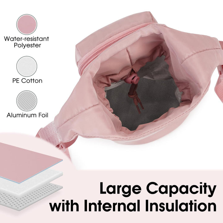 Shopping bag with insulated water bottle compartment Bowlift