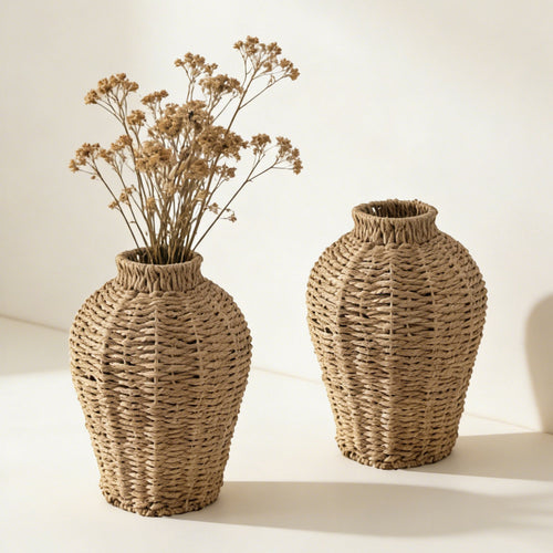 Decorative jug made of woven material Bowlift