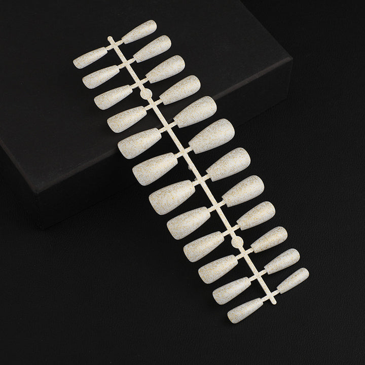 Artificial Nail Set with Elegant Glitter Effect Bowlift